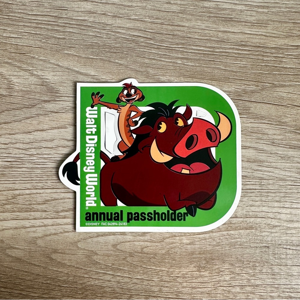Disney World Annual Passholder Magnet - Lion King
